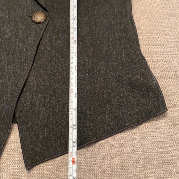 J. Jill Black Heather Blazer Jacket 3/4 Length Sleeves Size 6 Like New - Picture 8 of 14